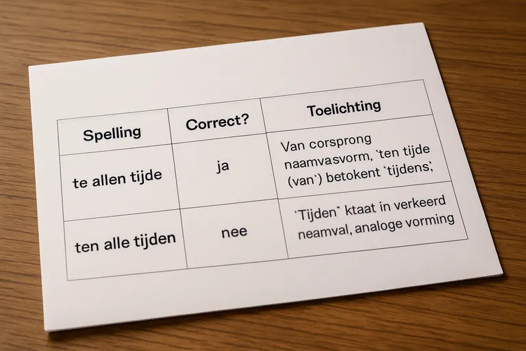 De juiste spelling en herkomst