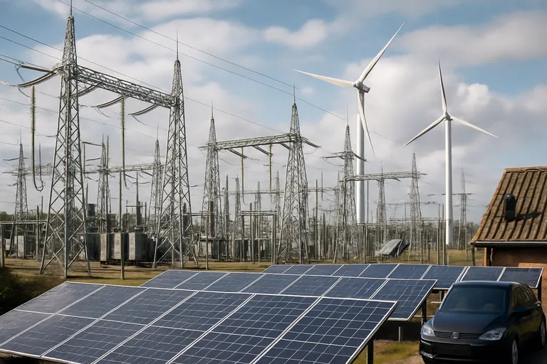 Het elektriciteitsnet in Nederland en België nu