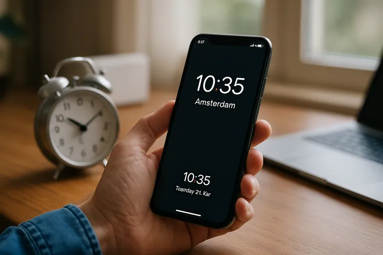 Snel de juiste tijd checken en instellen