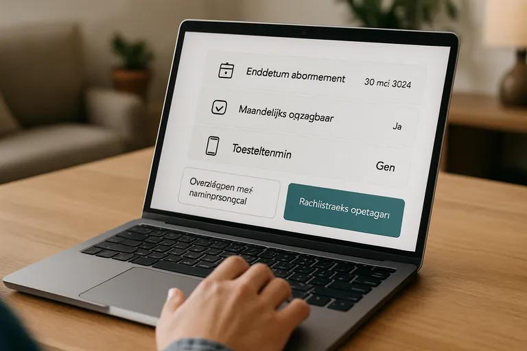 Stappenplan: zo zeg je je Ben-abonnement op