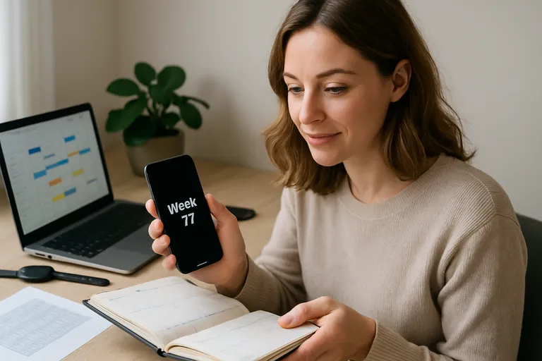 Weet meteen in welke week je zit en plan zonder stress