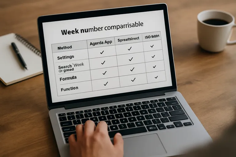 Zelf het weeknummer vinden en instellen